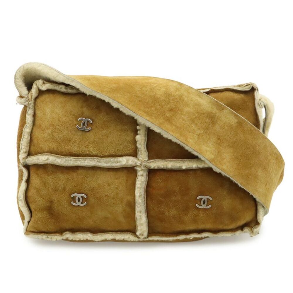 Chanel Shearling Coco Mark Shoulder Bag
